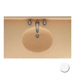 Swanstone VT1B2225 010 Ellipse Vanity Top White  