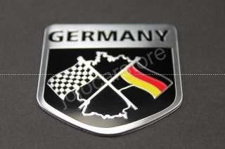P05 F1 GERMANY STAINLESS CHROME TRUNK Emblem LOGO BADGE  