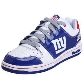 New Reebok NFL Field Pass Helmet NY Giants Shoes Sneakers White Blue 