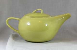 Paden City Pottery Greenbriar Chartreuse Teapot c1950  