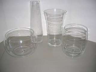 CMV Home Set of Four Stackable Glass Vases from   