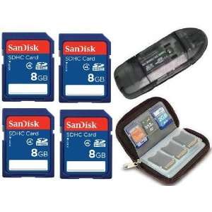 com 8GB x4  32GB SD Sandisk SDHC Class 4 Secure Digital Memory Card 