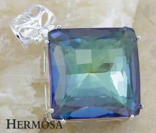 Hermosa Huge Titanic Scale Alexandrite Faceted 925 Sterling Silver 