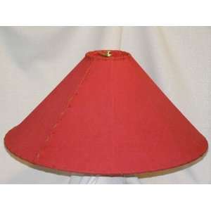  Western Leather Lamp Shade   24 Red Pig Skin