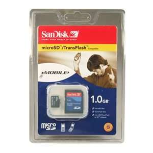 com O SanDisk O   Card   Micro Secure Digital   1GB   w/ Full size SD 