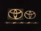 2009   2011 Toyota Venza FWD 24kt Gold Emblem (3 parts) Kit NEW OEM 