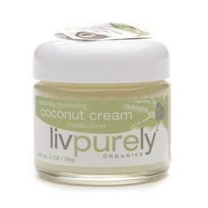  Livpurely Coconut Cream Moisturizer 2 oz. Health 