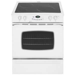  MES5752BAW 31 Slide In Electric Range With Four Radiant 