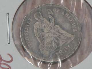 1891 Silver One Dime US Coin  