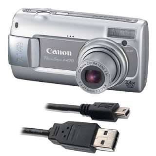 USB 2.0 DATA CABLE FOR CANON POWERSHOT A470 CAMERA  