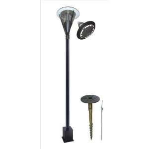  Elite Solar Lamp Post and Toci Flat Base Ground Screw 