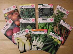 HART VEGETABLE SEEDS Brussels Sprouts Celery Cabbage & More 11 to 