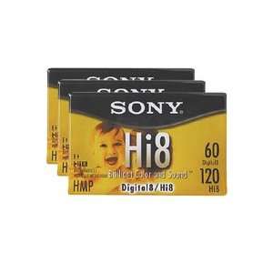  Sony Hi8 Metal Particle   Digital8 tape   3 x 60min 