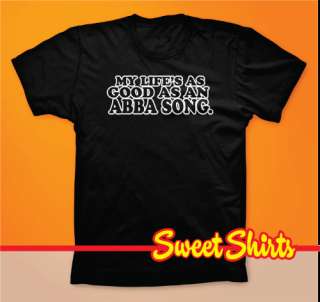 ABBA T Shirt   Muriels Wedding Mamma Mia Classic 70s  