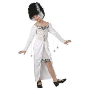  Halloween Costume Girls 12 14 Bride of Frankenstein + Wig 