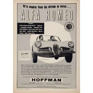  1957 Alfa Romeo Giulietta Spider Pinin Farina Price Ad 