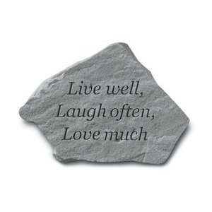   Live Well, Laugh Often Stepping Stone Patio, Lawn & Garden
