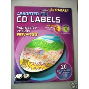 Avery Dennison 98170 Avery CD Stomper Cd Labels Asstd Foil 10 Silver 5 