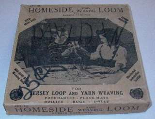 1949 Homeside Childs Hand Weaving Loom In Box  