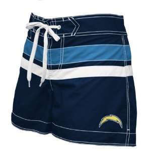   Chargers Womens Blue Boy Short Swimsuit Bottom