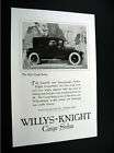 1924 Luxurious Willys Knight Sedan Automobile Car Ad  