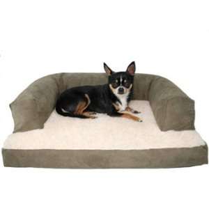  Beasley Couch Dog Bed   Polysuede Tan   Large   40 x 30 