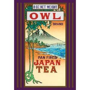  Owl Brand Tea #1 12x18 Giclee on canvas