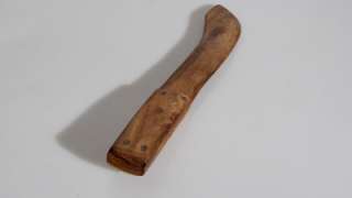 UNUSUAL OLD MULGA WOOD BUSH KNIFE, COLLECTED 1940S, THIS FINE CARVING 
