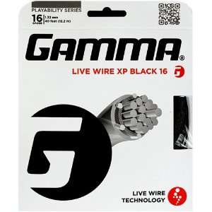  Gamma Live Wire XP 16 Black Gamma Tennis String Packages 
