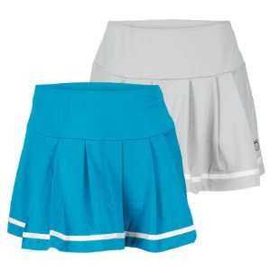    K  Swiss Women`s Striped Pleat Tennis Skirt
