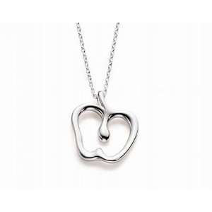 Sterling Silver Tiffany Inspired Apple Necklace 