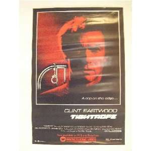  Tightrope Clint Eastwood Poster Face Shot 80s Everything 