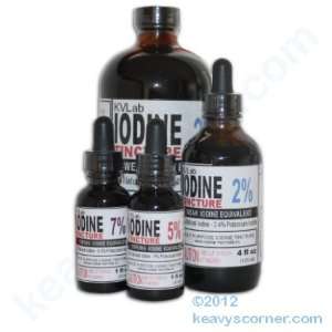  KVLab   Tincture of Iodine 7%   1 fl oz dropper Beauty