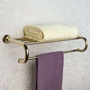  Ballard Collection Towel Rack   Polished Brass