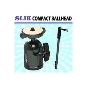   Slik Compact Ballhead Tripod Head With Monopod
