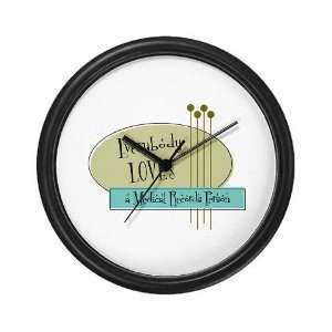 Everybody Loves a Medical Records Person Wall Cloc Funny Wall Clock by 