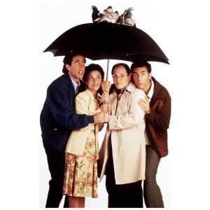  Seinfeld   Cast Under Umbrella   Jerry   Kramer 11x17 