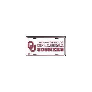  University of Oklahoma Sooners License Plate Sports 