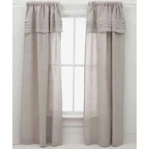  Pine Cone Hill Curtain Panel Pleated Linen Natural 84inch 
