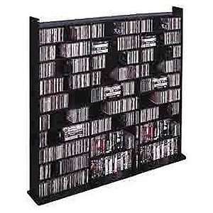   Dame Wall Multi Media Wall Rack (Black) CD 1500B