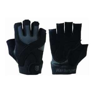 Harbinger Mens Black Training Grip Gloves   Large  Sports 