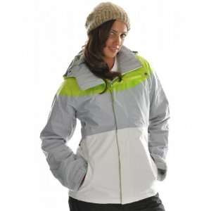   Radiant Snowboard Jacket Citron/Silver Womens Sz XS